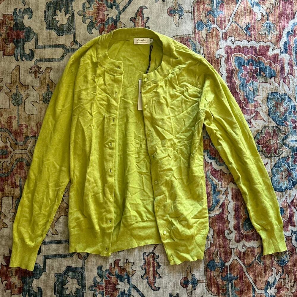 Lime green danibe cardigan cardigan